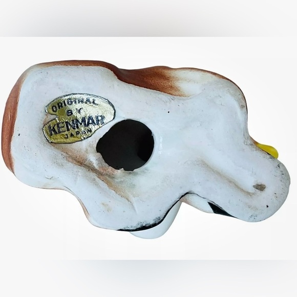 Vintage KITSCH Decor Anthropomorphic Ceramic Cow 2.5" Salt/Pepper Shaker Japan - Picture 3 of 7